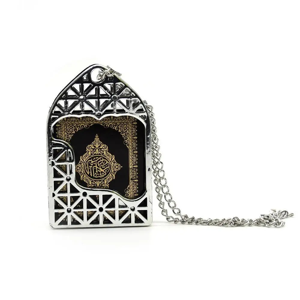 Mini Ark Quran Book Real Paper Can Read Pendant Muslim Islamic Mini Keychains Unisex Religious Jewelry Key Rings Islam Gift